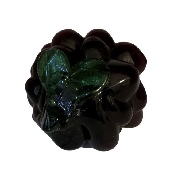 Vtg Murano Hand Blown Glass Grapes 1970s Deep Purple Art Glass Decor - Picture 2 of 5